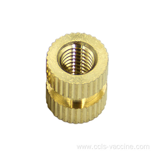 Customized OEM M2 brass knurled insert nut